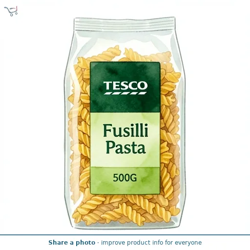 Tesco Fusilli Pasta 500G
