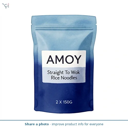 Amoy Straight to Wok Rice Noodles 2 x 150g