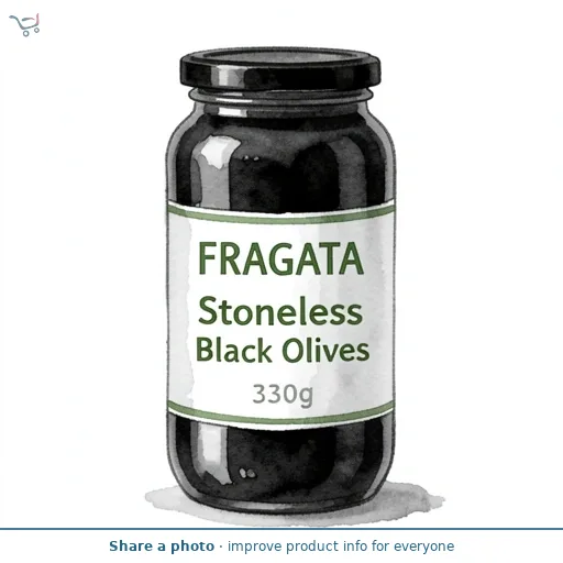 Fragata Stoneless Black Olives 330g