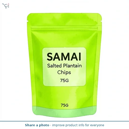 Samai Salted Plantain Chips 75G
