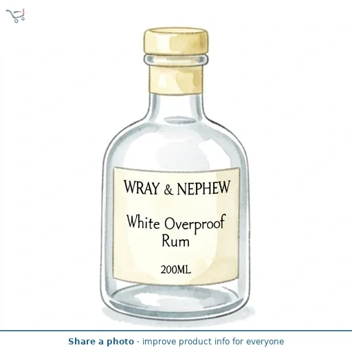 Wray & Nephew White Overproof Rum 200Ml
