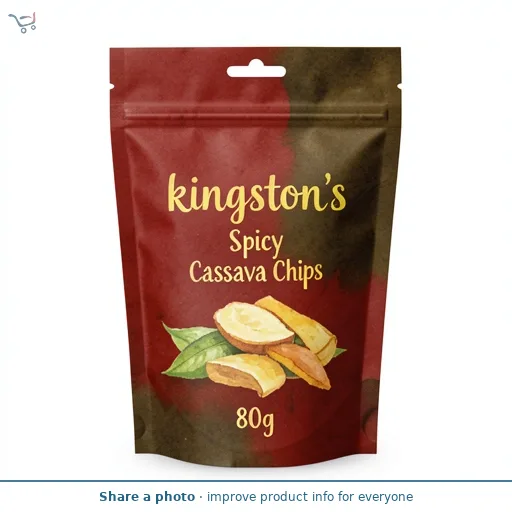 Kingston's Spicy Cassava Chips 80g
