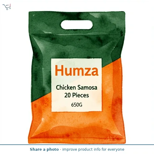 Humza Chicken Samosa 20 Pieces 650G