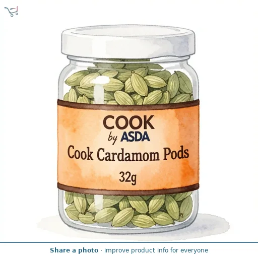 COOK by ASDA Cook Cardamom Pods 32g
