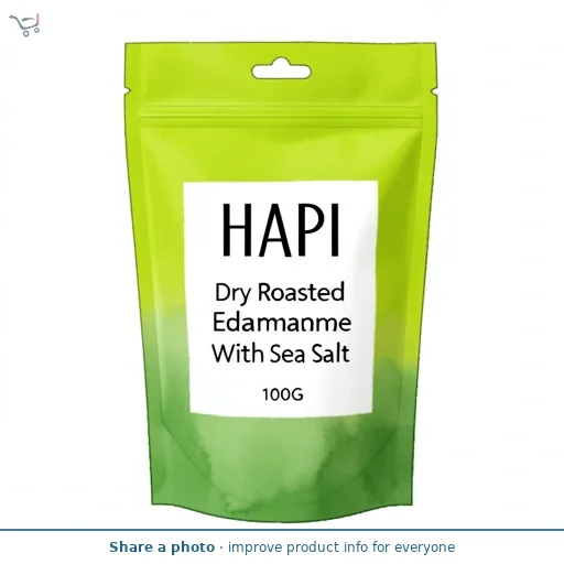 Hapi Dry Roasted Edamame With Sea Salt Beans 100G