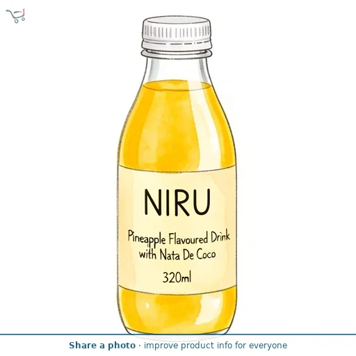 Niru Pineapple Flavoured Drink with Nata De Coco 320ml