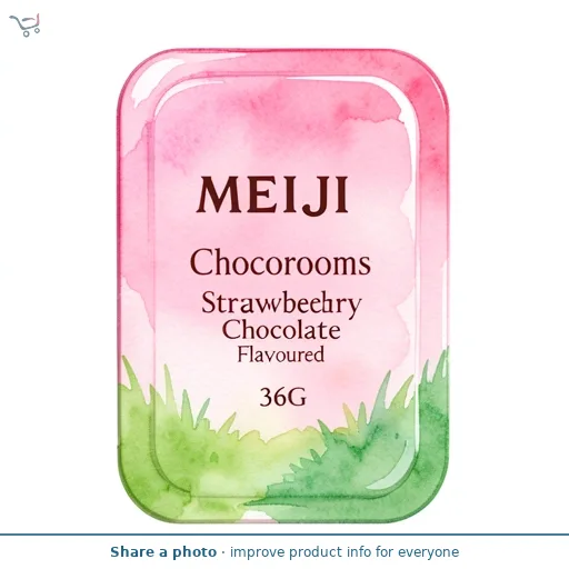 Meiji Chocorooms Strawberry Chocolate Flavoured 36G
