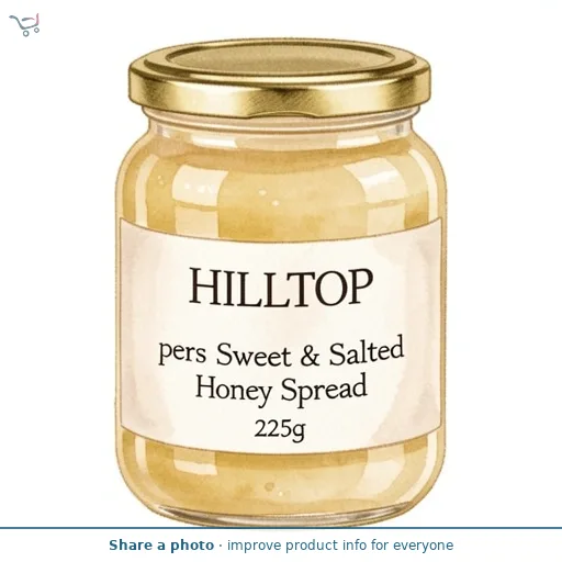 Hilltoppers Sweet & Salted Honey Spread 225g