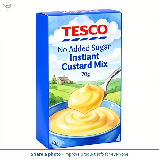 Tesco No Added Sugar Instant Custard Mix 70G