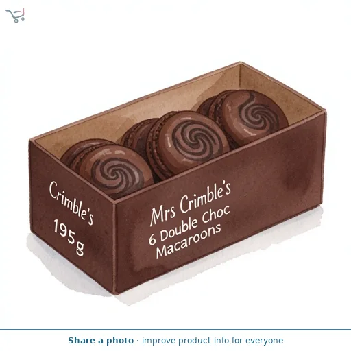 Mrs Crimble's 6 x Double Choc Macaroons 195g
