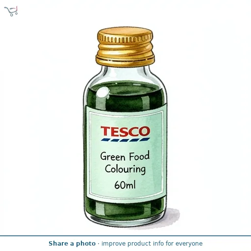 Tesco Green Food Colouring 60ml