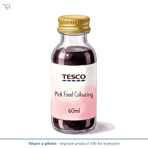 Tesco Pink Food Colouring 60ml