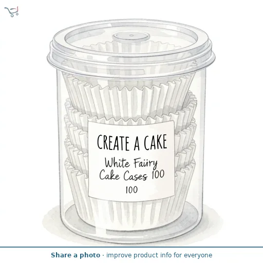 Create A Cake White Fairy Cake Cases 100