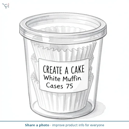 Create A Cake White Muffin Cases 75