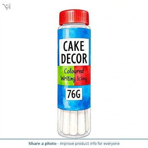 Cake Decor Coloured Writing Icing 76G