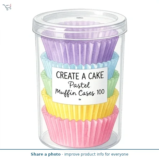 Create A Cake Pastel Muffin Cases 100
