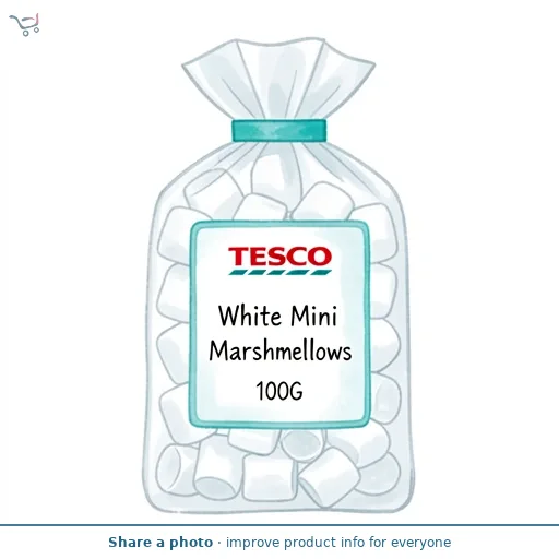 Tesco White Mini Marshmallows 100G