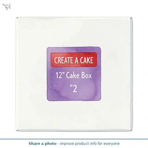 Create A Cake 12" Cake Box