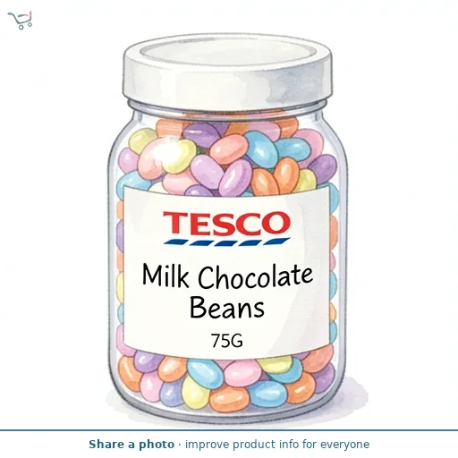 Tesco Milk Chocolate Beans 75G
