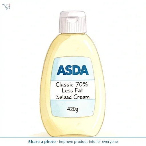 ASDA Classic 70% Less Fat Salad Cream 420g