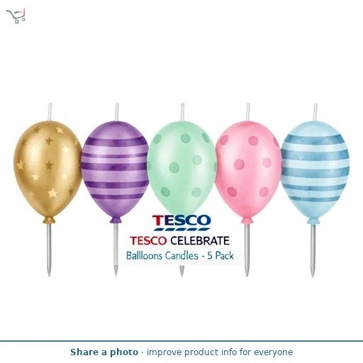 Tesco Balloons Candles - 5 Pack