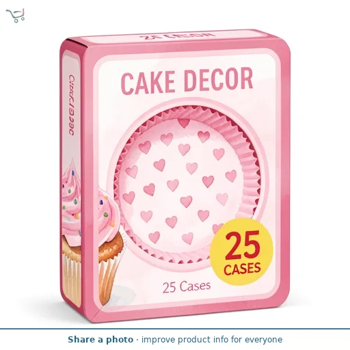 Cake Decor Cupcake 25 Cases 