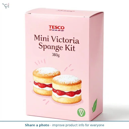 Tesco Mini Victoria Sponge Kit 380g
