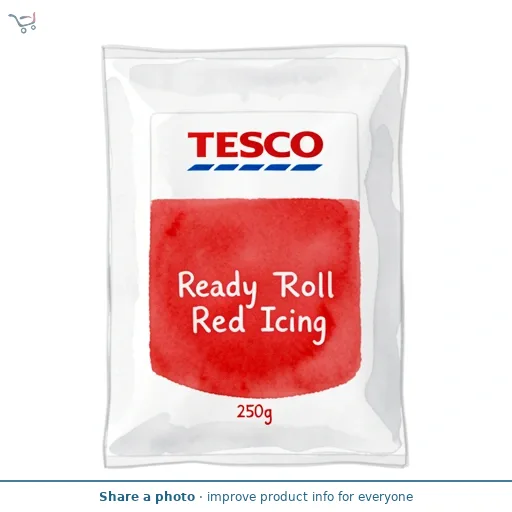Tesco Ready To Roll Red Icing 250g