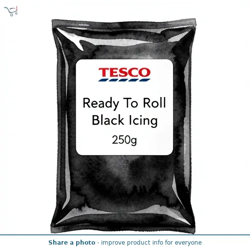 Tesco Ready To Roll Black Icing 250g