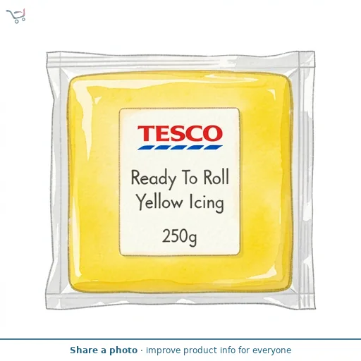 Tesco Ready To Roll Yellow Icing 250g