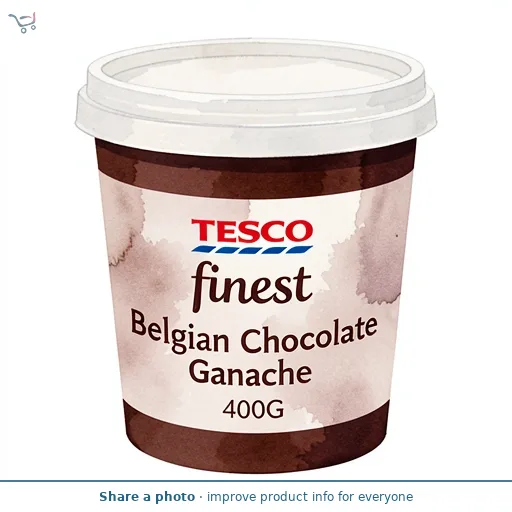 Tesco Finest Belgian Chocolate Ganache 400G