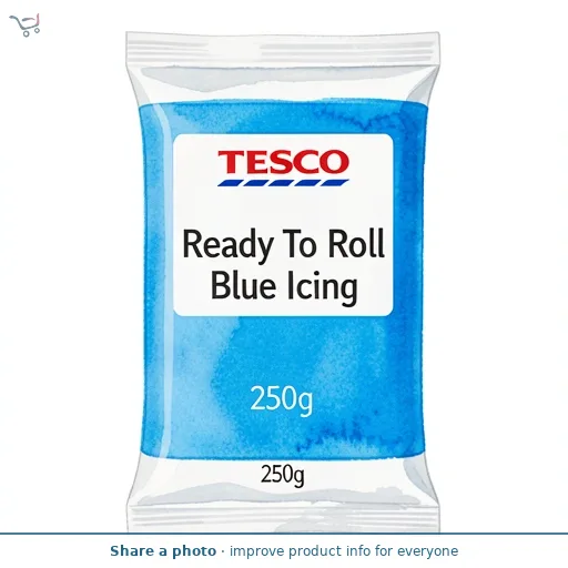 Tesco Ready To Roll Blue Icing 250g