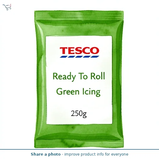 Tesco Ready To Roll Green Icing 250g