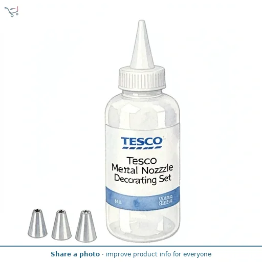 Tesco Metal Nozzle Decorating Set