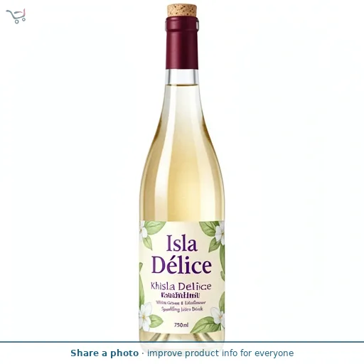 Isla Delice Khushii White Grape & Elderflower Sparkling Juice Drink 750ml
