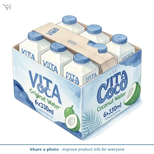 Vita Coco Original Coconut Water 6x330ml
