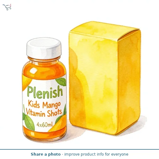 Plenish Kids Mango Vitamin Shots 4x60ml