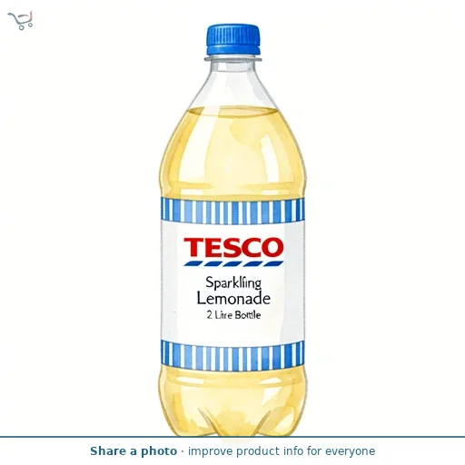 Tesco Sparkling Lemonade 2 Litre Bottle