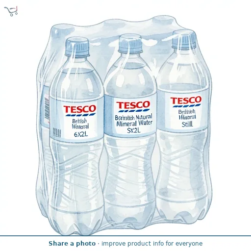 Tesco British Natural Mineral Water Still 6X2L