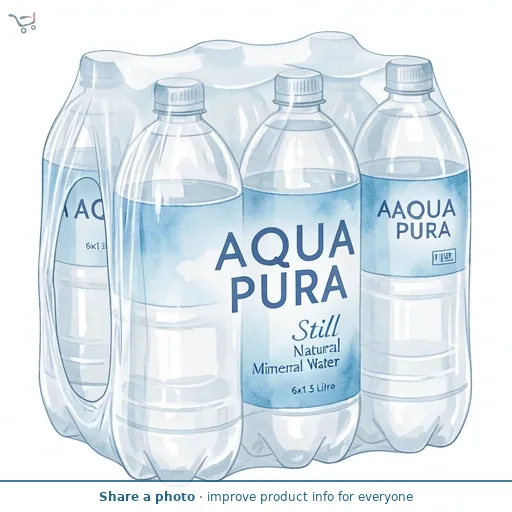 Aqua Pura Still Natural Mineral Water 6 x 1.5L
