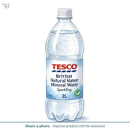 Tesco British Natural Mineral Water Sparkling 2L