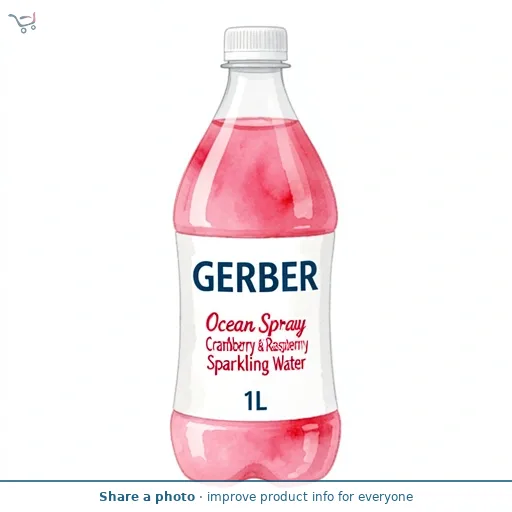 Ocean Spray Cranberry & Raspberry Sparkling Water 1L