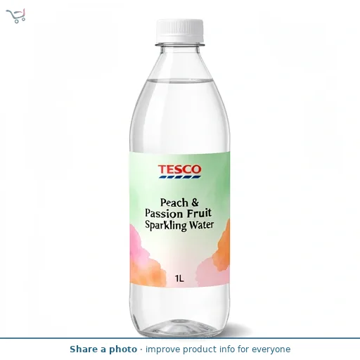 Tesco Peach & Passion Fruit Sparkling Water 1L