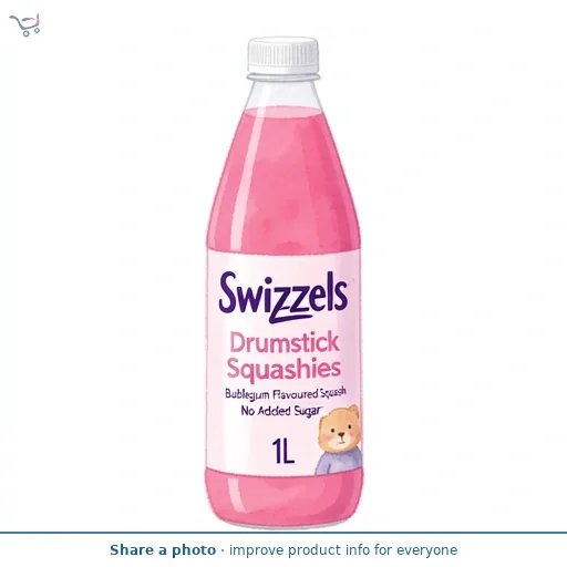 Swizzels Drumstick Squashies Bubblegum Flavour Squash 1L