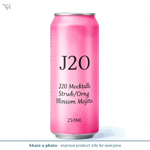 J20 Mocktails Strwb/Orng Blossom Mojito 250Ml
