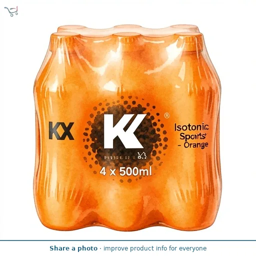 KX Isotonic Sports Drink - Orange 4 x 500ml
