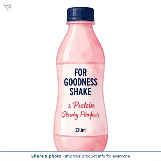For Goodness Shakes Strawberry Flavour Protein 330ml