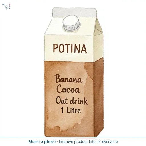 POTINA Banana Cocoa Oat drink 1 Litre