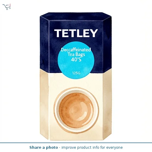 Tetley Decaffeinated Tea Bags 40'S 125G