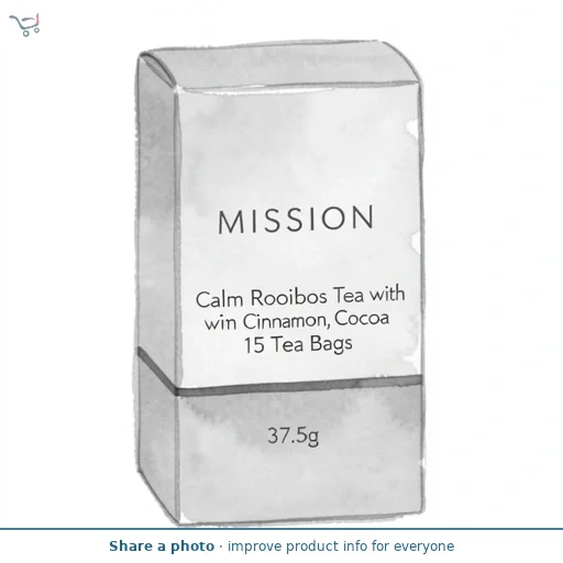 MISSION Calm Rooibos Tea with Cinnamon, Cocoa 15 Tea Bags 37.5g